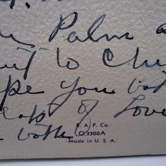 Vintage BAP Co Joyous Easter Floral Greeting Card Sentimental USA Craft Journal - Picture 4 of 4